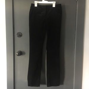 Ann Taylor Velvet Trouser Pants Straight Fit 0 XS